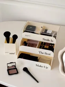 Caja de almacenamiento de maquillaje de acrilico organizador cosmetico de cajones