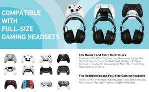 Supporto da Tavolo in Acrilico per Controller di Gioco e Cuffie PS4 Xbox Switch