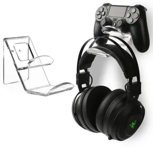 Supporto Per Controller E Cuffie In Acrilico Trasparente A Doppio Strato Staffa Da Scrivania Per Gaming