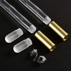 LED leuchtende Drumstick Ersatzteile Acrylrohre und Metallverbinder Zubehör Set für Musik