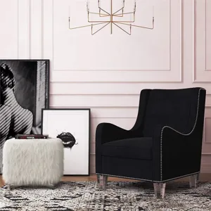 Clear acrylic furniture legs for sofa and coffee table, high transparency modern replacement feet.