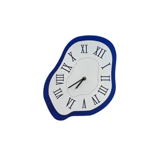 Reloj de pared fundido creativo diseño nórdico decoración del hogar números romanos silencioso