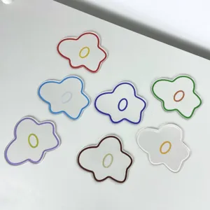 Posavasos acrilicos con flores coloridas, manteles de mesa creativos aislantes tazas.