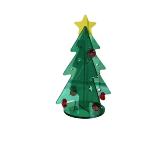 Sapin de Noel en acrylique decoration de table de fete pour maison et decoration interieure