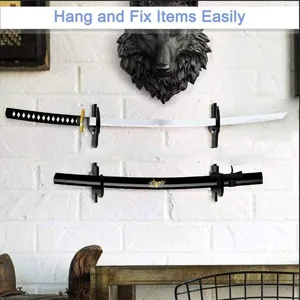 Samurai sword wall mount display stand acrylic katana holder lightweight display rack