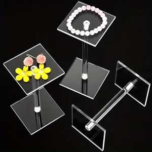 Set espositore in acrilico trasparente per gioielli cosmetici organizer da scrivania scaffale.