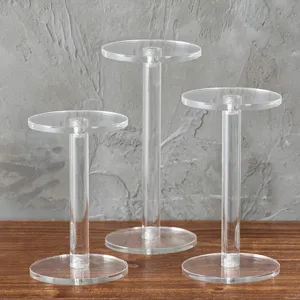 Espositore in Acrilico Trasparente Set da 3 Pezzi per Cosmetici Gioielli Modello Organizer da Tavolo Scaffale