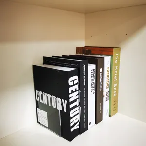Serre-livres en acrylique transparent en forme de L bureau eTAGERE organisateur pour livres.
