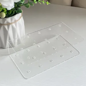 Soporte de exhibición de piruletas de acrílico transparente 15 agujeros para mesa de fiesta