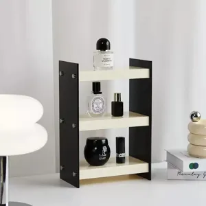 Organizador cosmético de acrílico estante de almacenamiento de perfume de escritorio multinivel
