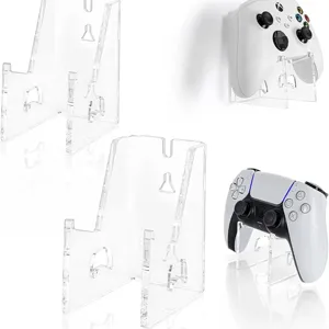 Supporto per Controller di Gioco in Acrilico Trasparente Supporto da Parete Scrivania Staffa di Esposizione Universale per Accessori Videogiochi