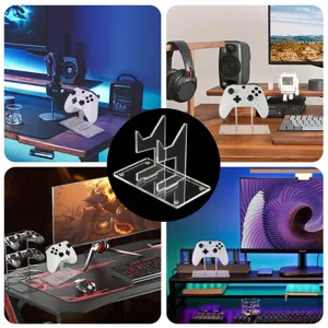 Supporto per controller di gioco in acrilico da scrivania espositore trasparente per accessori