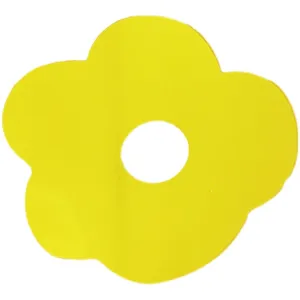 Grazioso Sottobicchiere in acrilico a fiore giallo e tappetino isolante per decorare la tavola.
