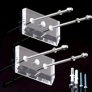 Acrylic Skateboard Wall Mount Rack Transparent Black Longboard Wall Hanger Display Holder For Electric Skateboard Home Room Decor