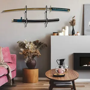 Acrylic wall mount katana and samurai sword display stand holder for home collection decor