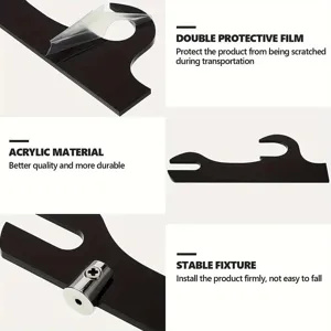 Acrylic samurai sword stand, transparent acrylic display holder with protective film for home.