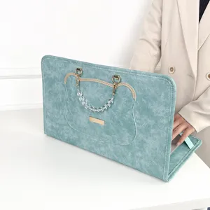 Schutzhülle für Laptop in Blau mit Perlenkette und Bärenohr Design für 13 14 15 Zoll