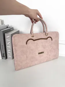 Housse ordinateur portable rose 14 15 16 pouces design oreille d ours sacoche de protection