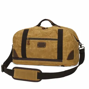 Vintage Grote Capaciteit Reistas Multifunctioneel Waterdicht Canvas Duffel Bag Weekender Bag Voor Mannen Vrouwen Bagagetas