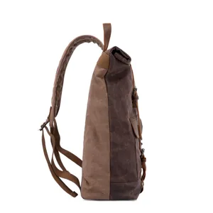Vintage Canvas Herren Rucksack Freizeit Reise Wasserdichte Laptop Tasche Outdoor Backpack