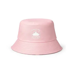 Chapeau bob rose pour femmes hommes protection solaire mignon chapeau de plage en coton imprimé