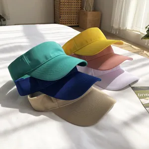 Lege Bovenkant Zonnevizier Vrouw Zomer Anti UV Bescherming Ademende Sportpet Casual Outdoor