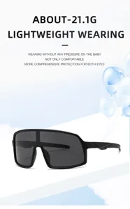 Gafas de sol de ciclismo al aire libre para niños deportivas ligeras máscara protectora