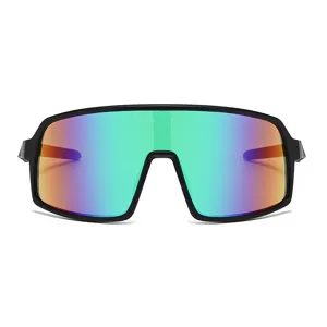 Gafas de sol de ciclismo al aire libre para niños deporte colorido de una pieza vista principal