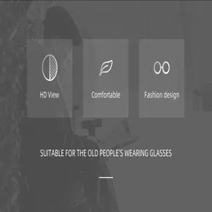 Detailansicht von Lesebrillen mit HD-Sicht, hohem Tragekomfort und modischem Design.