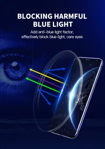 Detailansicht des Blaulichtfilter-Displayschutzes, effektiver Augenschutz aus Glas.