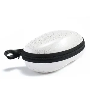 Astuccio rigido per occhiali con zip, custodia protettiva anti-pressione portatile