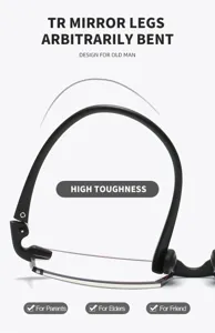 Detailansicht der flexiblen TR90 Blaulichtfilter Lesebrille mit extrem strapazierfähigen Bügeln.