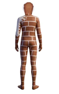 Chameleon hide and seek cosplay full body jumpsuit Halloween party costume stretch outfit for adults.