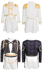 K-POP cosplay stage costume set for adults and kids, stylish performance outfits.
