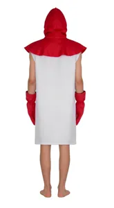 Costume cosplay Alice nel Paese delle Meraviglie soldato carta rosso bianco dettaglio