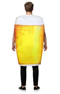 Divertido disfraz de jarra de cerveza para adultos, traje de espuma de vaso de cerveza para fiestas.