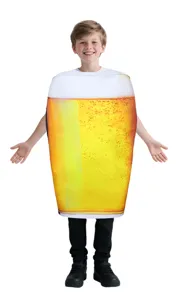 Disfraz de vaso de cerveza para niños traje de espuma para fiesta de Halloween cosplay