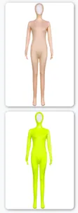 Halloween Unisex Spandex Zentai Suit Full Body Morphsuit Cosplay Costume Bodysuit Set