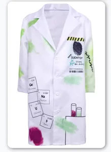 Costume de blouse de laboratoire de science pour enfants tenue d'experience chimie