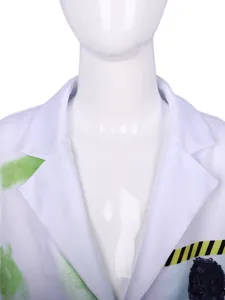 Costume de savant fou pour enfants Halloween spectacle scolaire tenue d'expérience