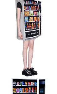 Costume de distributeur automatique drôle pour fête Halloween cosplay tenue amusante de snack