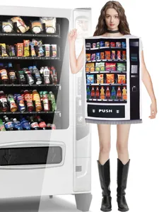 Drôle de Costume d'Éponge Distributeur Automatique Halloween Cosplay Tenue Nouveauté Robe de Fête Unisexe Vêtements de Performance