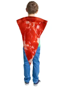 Funny pizza costume for kids, perfect for Halloween, cosplay parties and holiday events.