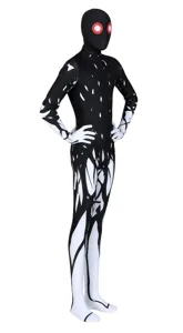 Children's Halloween cosplay bodysuit costume, full-body horror role play party outfit.