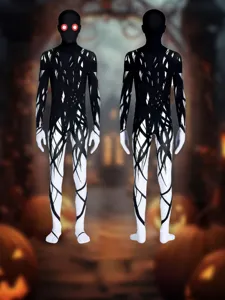 Kids Halloween Tree Monster Cosplay Costume Horror Jumpsuit With Mask Child Bodysuit Party Performance Outfit