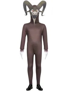 Disfraz de monstruo cabra de Halloween para niño mono cosplay bosque aterrador.