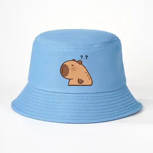 Süßer Capybara Druck Anglerhut für Damen Herren lässig Sommer Outdoor Sonnenschutz Hut