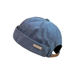 Καπέλο docker κοτλέ με γύρισμα streetwear ρετρό hipster σκούφος για άνδρες και γυναίκες