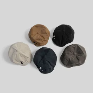 Boina estilo coreano gorra newsboy casual unisex sombrero plano colección variada