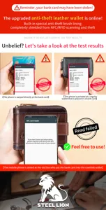 Ανδρικό πορτοφόλι από γνήσιο δέρμα RFID αντικλεπτικό vintage θήκη καρτών πορτοφόλι